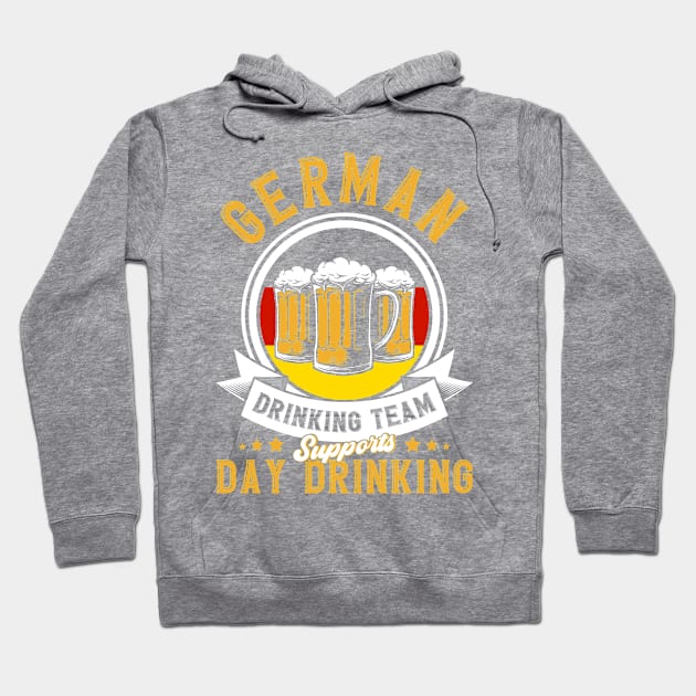 Germany Drinking Team German Hoodie by Toeffishirts